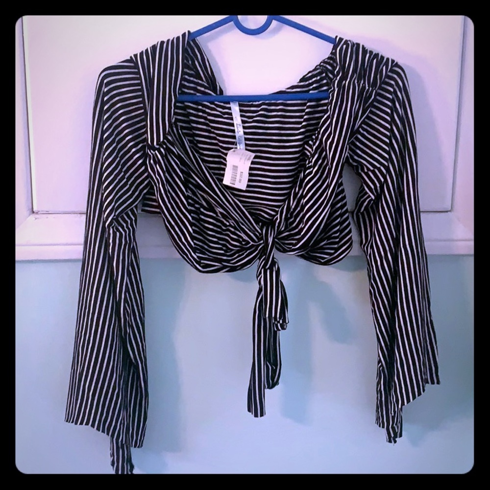 Striped crop top